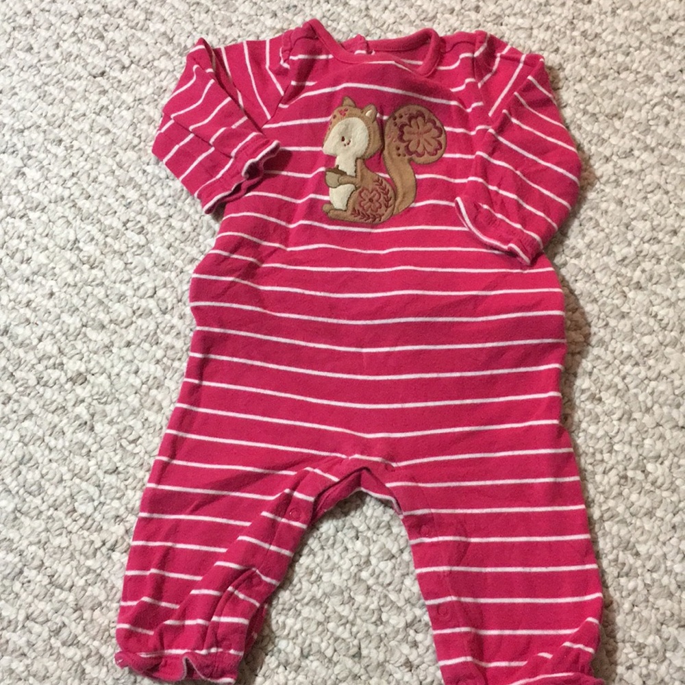 Pink squirrel one piece